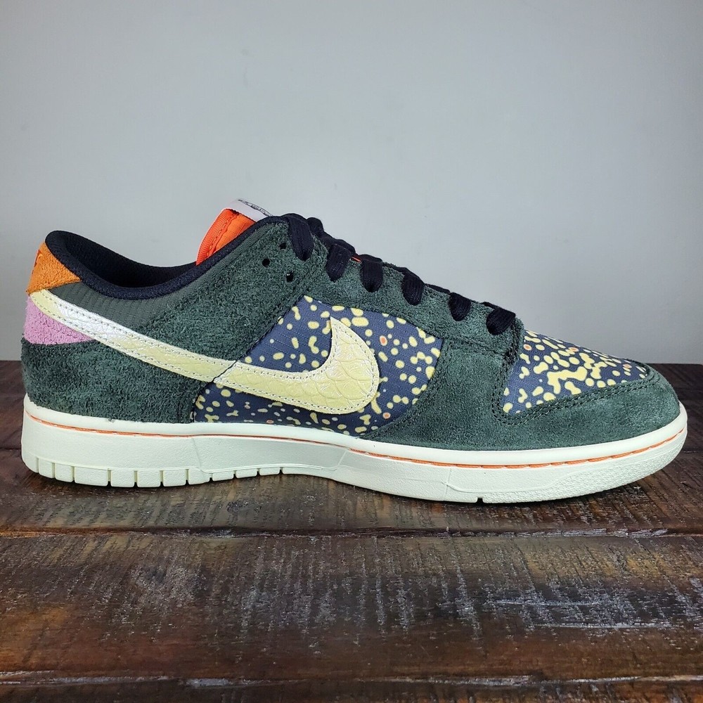 Nike Dunk Low Gone Fishing Rainbow Trout Shoes Mens 8.5, 10 FN7523-300 - Picture 8 of 13